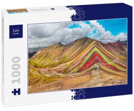 Lais Puzzle - Wanderszene in Vinicunca, Region Cusco, Peru. Regenbogen-Berg - 1.000 Teile