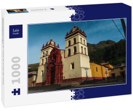 Lais Puzzle - Kolonialkirche auf der Plaza de Armas der Stadt Huancavelica, Peru - 1.000 Teile