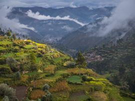 Lais Puzzle - Landwirtschaftliche Terrassen über Tarma, Junin, Peru, Südamerika - 500 & 1.000 Teile