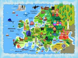 Lais Puzzle - Karte Europa in deutsch - 500 & 1.000 Teile
