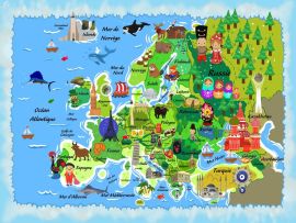 Lais Puzzle - Karte Europa in französisch - 500 & 1.000 Teile