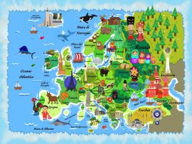 Lais Puzzle - Karte Europa in italienisch - 500 & 1.000 Teile