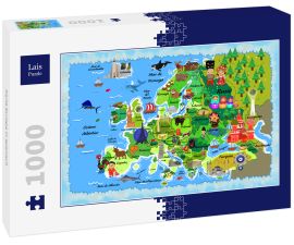 Lais Puzzle - Karte Europa in spanisch - 1.000 Teile