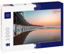 Lais Puzzle - Pier über dem Meer gegen den Himmel bei Sonnenuntergang, Peru - 1.000 Teile