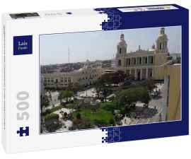 Lais Puzzle - Luftaufnahme des Hauptparks in der Stadt Chiclayo - Peru - 500 Teile