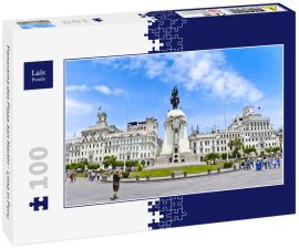 Lais Puzzle - Panorama des Plaza San Martin - Lima in Peru - 100 Teile
