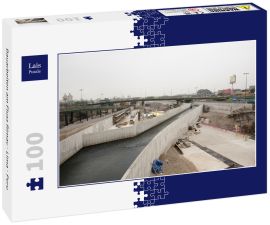 Lais Puzzle - Bauarbeiten am Fluss Rimac - Lima - Peru - 100 Teile