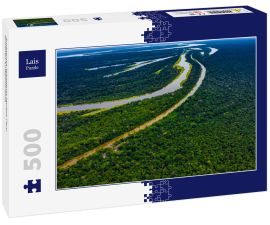 Lais Puzzle - Amazonas-Waldfluss Iquitos Peru Drohnen-Luftpanorama - 500 Teile