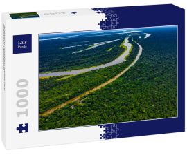 Lais Puzzle - Amazonas-Waldfluss Iquitos Peru Drohnen-Luftpanorama - 1.000 Teile