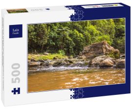 Lais Puzzle - Contamana, Ucayali, Peru, Wasserfallfluss in heissen Quellen, heisses Wasser, Heilwasser - 500 Teile