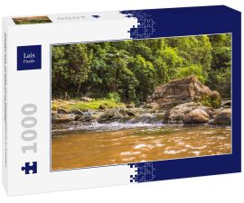 Lais Puzzle - Contamana, Ucayali, Peru, Wasserfallfluss in heissen Quellen, heisses Wasser, Heilwasser - 1.000 Teile