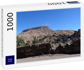 Lais Puzzle - Blick auf den Cerro Baúl (Stamm-Berg) vom Moquegua-Tal (südliche peruanische Wüste) - 1.000 Teile