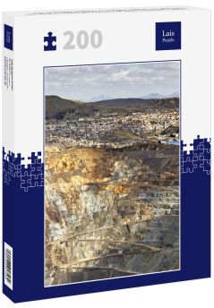 Lais Puzzle - Detail des Tagebaus "Raul Rojas", der durch den Bergbau entstanden ist und mitten in der Stadt "cerro de pasco" Realität ist, mit der diese Bevölkerung lebt, Peru - 200 Teile
