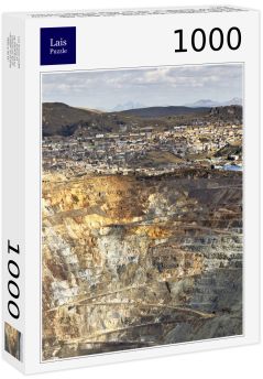 Lais Puzzle - Detail des Tagebaus "Raul Rojas", der durch den Bergbau entstanden ist und mitten in der Stadt "cerro de pasco" Realität ist, mit der diese Bevölkerung lebt, Peru - 1.000 Teile