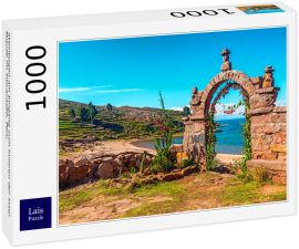 Lais Puzzle - Steinbogen am Eingang zum Inneren der Insel Taquile im Titicacasee, Peru - 1.000 Teile