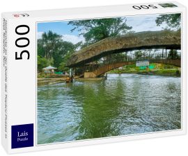 Lais Puzzle - Holzbrücke an der Quelle des Tioyacu-Flusses in Rioja Tarapoto, Peru - 500 Teile