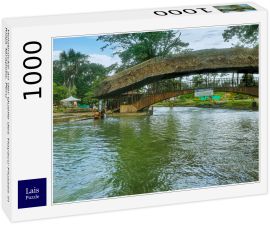 Lais Puzzle - Holzbrücke an der Quelle des Tioyacu-Flusses in Rioja Tarapoto, Peru - 1.000 Teile