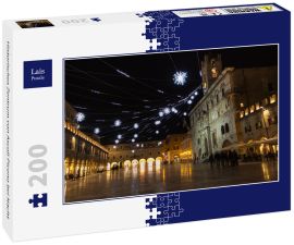 Lais Puzzle - Historisches Zentrum von Ascoli Piceno bei Nacht - 200 Teile