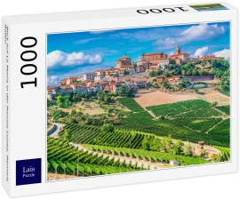 Lais Puzzle - Blick auf La Morra in der Provinz Cuneo, Piemont, Italien - 1.000 Teile