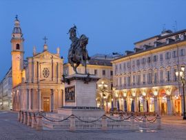 Lais Puzzle - Turin, Italien: Der Platz Piazza San Carlo in der Abenddämmerung - 500 & 1.000 Teile