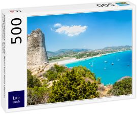 Lais Puzzle - Panoramablick auf die Bucht von Porto Giunco. Insel Sardinien. Italien. - 500 Teile