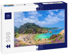 Lais Puzzle - Landschaft der Costa Paradiso mit dem Strand Li Cossi, Sardinien - 500 Teile