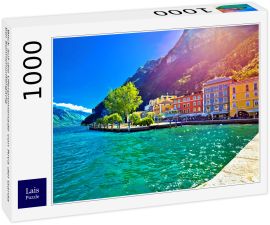 Lais Puzzle - Blick auf die Uferpromenade von Riva del Garda bei Sonnenuntergang - 1.000 Teile