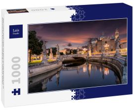 Lais Puzzle - Das Prato della Valle mit Blick auf die Basilica of St. Giustina bei Sonnenuntergang in Padova, Italien - 1.000 Teile