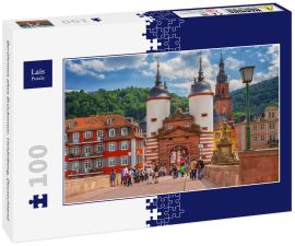 Lais Puzzle - Berühmtes altes Brückentor. Heidelberg, Deutschland - 100 Teile