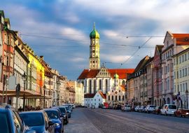 Lais Puzzle - Blick auf die Basilika der SS. Ulrich und Afra in der Stadt Augsburg, Deutschland - 500 & 1.000 Teile