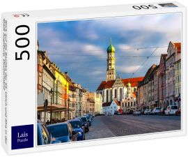 Lais Puzzle - Blick auf die Basilika der SS. Ulrich und Afra in der Stadt Augsburg, Deutschland - 500 Teile