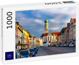 Lais Puzzle - Blick auf die Basilika der SS. Ulrich und Afra in der Stadt Augsburg, Deutschland - 1.000 Teile