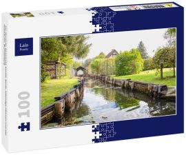 Lais Puzzle - Der deutsche Spreewald, Kanäle, Boote, lebendige Pflanzen und alte Holzhäuser, Brandenburg - 100 Teile