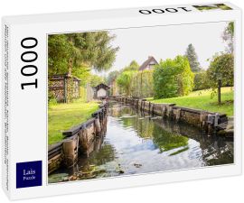 Lais Puzzle - Der deutsche Spreewald, Kanäle, Boote, lebendige Pflanzen und alte Holzhäuser, Brandenburg - 1.000 Teile
