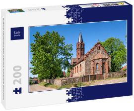 Lais Puzzle - Dorfkirche Altkünkendorf in der Uckermark, Brandenburg, Deutschland - 200 Teile