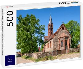Lais Puzzle - Dorfkirche Altkünkendorf in der Uckermark, Brandenburg, Deutschland - 500 Teile
