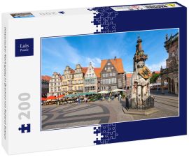 Lais Puzzle - Historischer Marktplatz in Bremen mit Roland Statue - 200 Teile