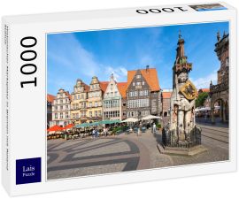 Lais Puzzle - Historischer Marktplatz in Bremen mit Roland Statue - 1.000 Teile