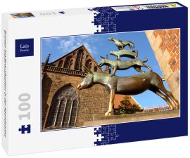 Lais Puzzle - Bremer Stadtmusikanten in der Abendsonne - 100 Teile