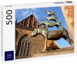 Lais Puzzle - Bremer Stadtmusikanten in der Abendsonne - 500 Teile