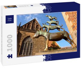 Lais Puzzle - Bremer Stadtmusikanten in der Abendsonne - 1.000 Teile
