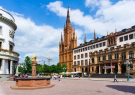 Lais Puzzle - Rathaus, Nassauer Dom, Marktbrunnen, Marktplatz, Wiesbaden, Hessischer Landtag - 500 & 1.000 Teile