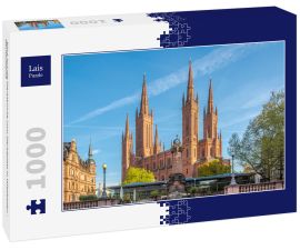 Lais Puzzle - Blick auf die Marktkirche vom Marktplatz in Wiesbaden - Deutschland - 1.000 Teile