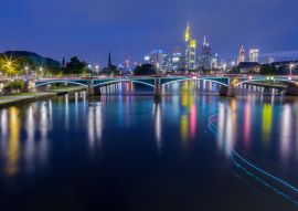 Lais Puzzle - Nacht in Frankfurt am Main vom Main aus - 500 & 1.000 Teile