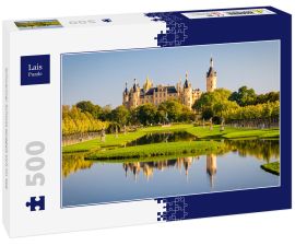 Lais Puzzle - Schweriner Schloss spiegelt sich im See - 500 Teile