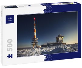 Lais Puzzle - Brocken im Harz (Berg mit Schnee - Nachtaufnahme - Winter) - 500 Teile
