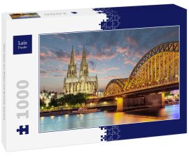 Lais Puzzle - Köln Dom am Rhein mit Brücke Skyline - 1.000 Teile