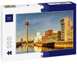 Lais Puzzle - Panorama Medienhafen Düsseldorf Rhein Fernsehturm - 500 Teile