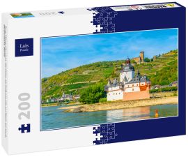 Lais Puzzle - Burg Pfalzgrafenstein, die früher als Zollkontrolle am Rhein bei Kaub, Deutschland, diente - 200 Teile