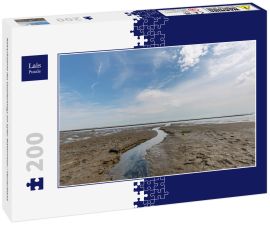 Lais Puzzle - Nahaufnahme des Gezeitenwegs am Sylter Wattenmeer / Deutschland - 200 Teile